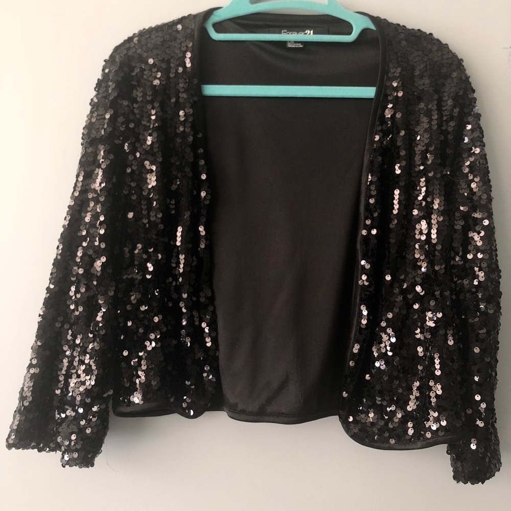 Forever21 Sequin Cardigan